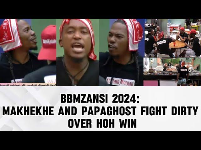 BBMZANSI 2024: DRUNK MAKHEKHE AND PAPAGHOST FIGHT DIRTY OVER HOH WIN