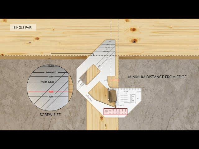 Template for 45° Screws - JIG VGZ  - Rothoblaas