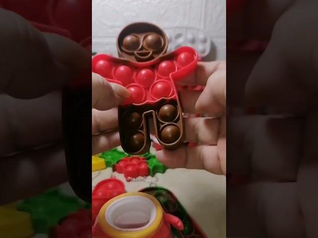 BINGE-ASMR CHRISTMAS SQUISHY POP IT TOY 8 #fidgettoys #christmascookie #binge