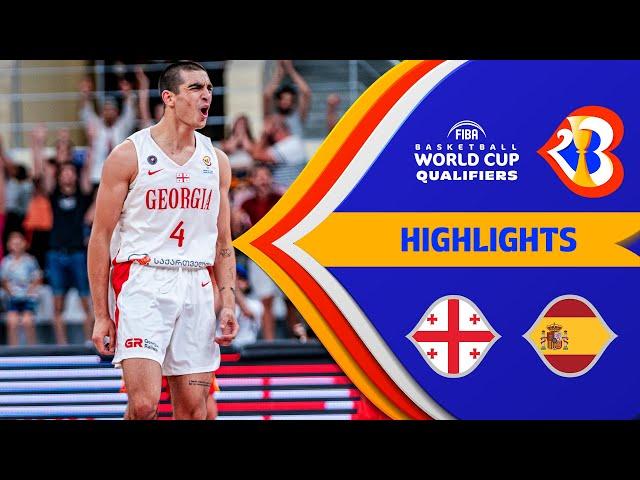  GEO -  ESP | Basketball Highlights - #FIBAWC 2023 Qualifiers