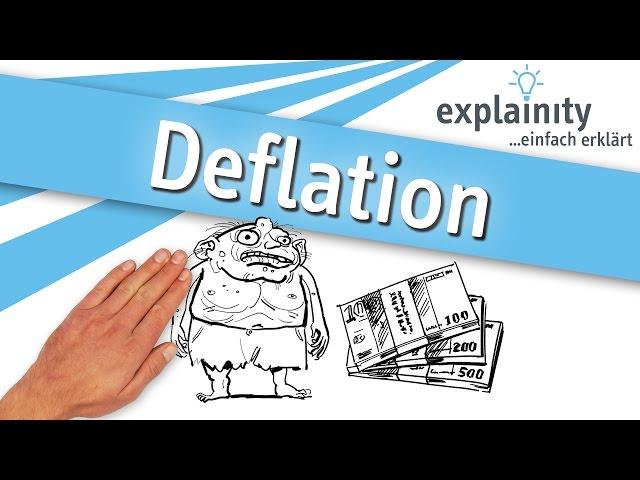 Deflation einfach erklärt (explainity® Erklärvideo)