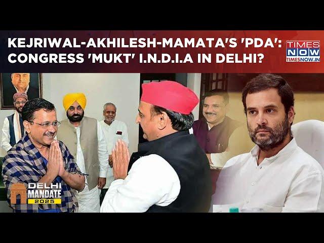 Congress Discomfort Visible As AAP, TMC, SP Abandon Ally In Delhi? Kejriwal, Akhilesh, Mamata's PDA?