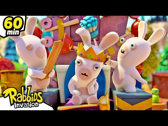 The Rabbids' leader  | RABBIDS INVASION  | 1H Compilation | Cartoon for kids