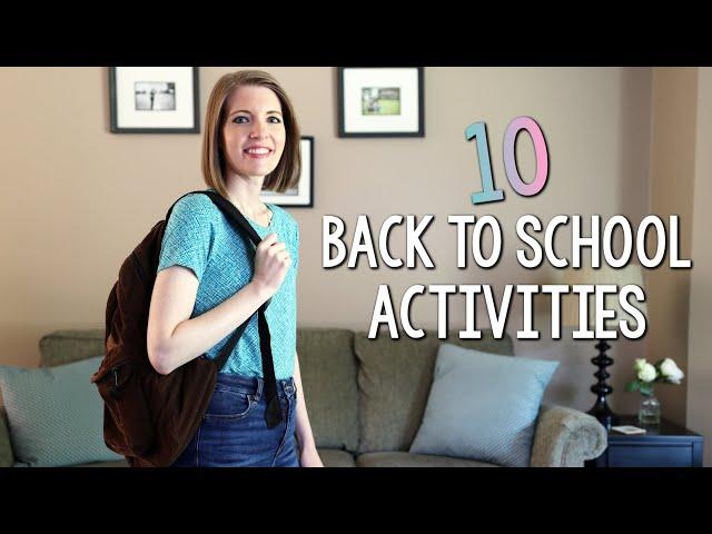 10 Back to School Activities for Elementary Classrooms // games, books, digital activities...