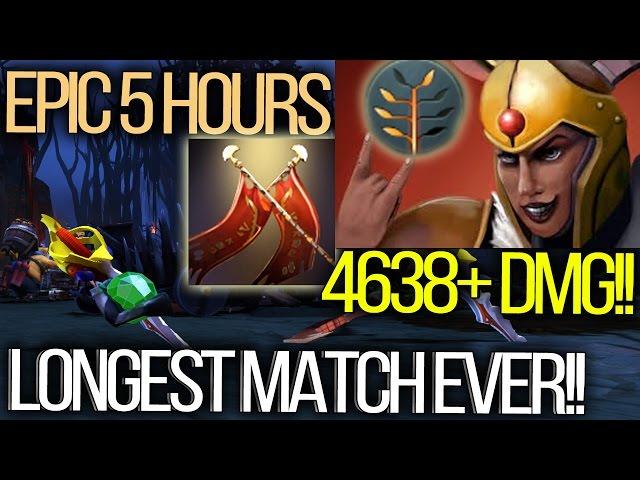 5 HOURS EPIC MATCH! LONGEST GAME IN DOTA 2 HISTORY - LC 4638+ DUEL DAMAGE!