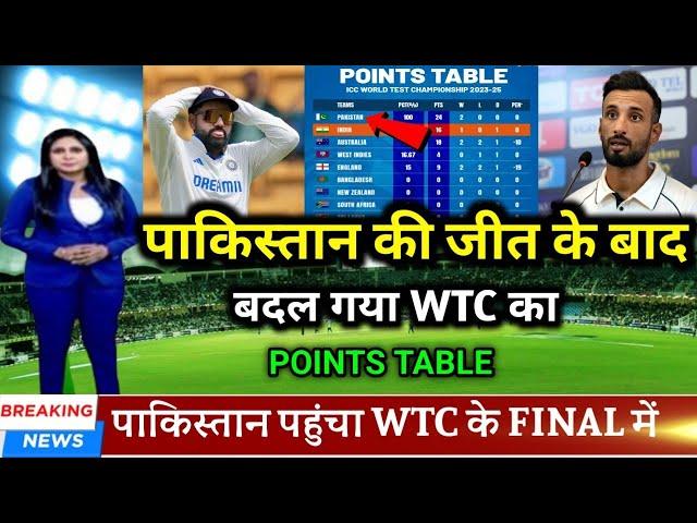 ICC World Test Championship Points Table 2025| Pakistan Points Table | WTC Pakistan Points Table