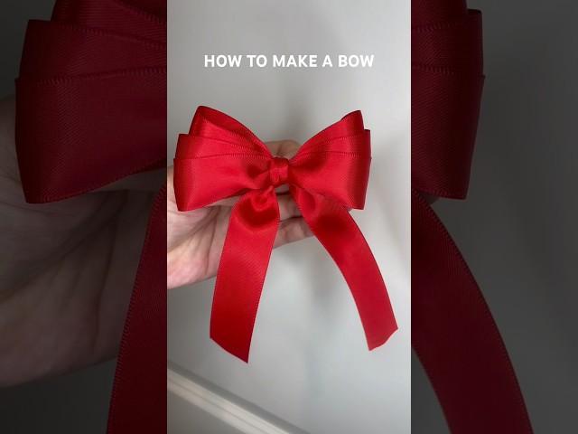 The simplest way to make a bow!  #howto #stepbystep #bow #tiktok