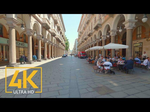 Turin Virtual Walking Tour in 4K - Turin City Travel Guide