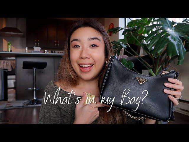 WHAT'S IN MY BAG | Prada Reedition Saffiano Leather