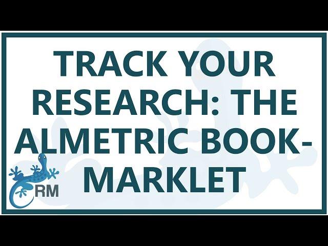 See what your research is doing out there with the Almetric Bookmarklet