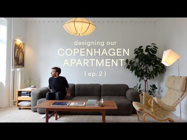 COPENHAGEN APARTMENT DESIGN (ep.2) | living room updates & diy desk