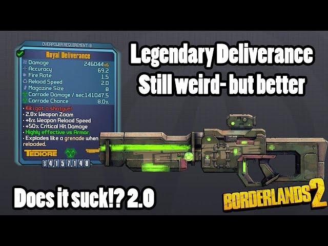 Borderlands 2: Buffed legendary Deliverance - now even cooler!