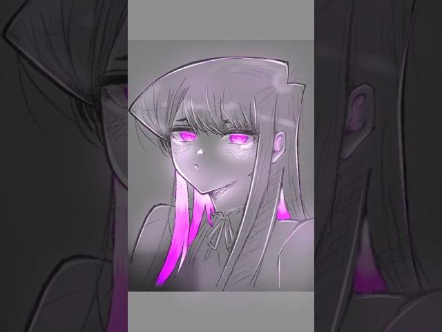 komi-san glowart process  #animedrawing #animedraw #komisan #glowart #animesketch #anime #drawing