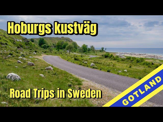 Hoburgs kustväg Gotland Sweden. Road trips in Sweden for car, motorhome and motorcycle.