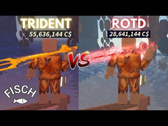 Trident Rod vs Rod Of The Depths | Which one is better For Farming? | Fisch