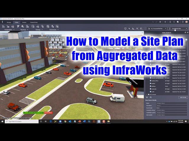 How to Model an InfraWorks Site Plan from Aggregated Data