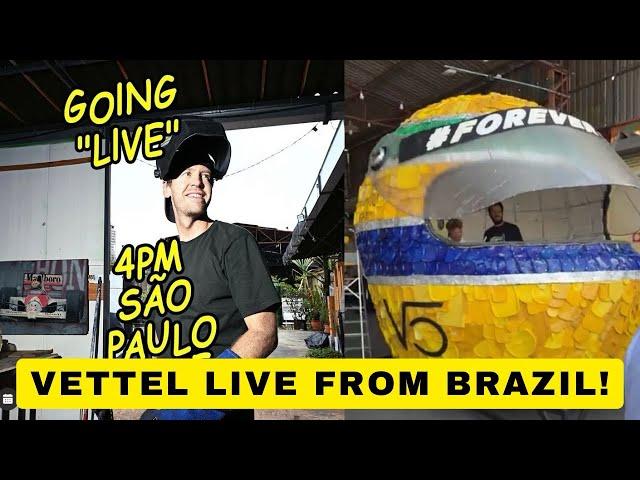 F1 Champion Sebastian Vettel Live From Sao Paulo Ahead Of The Brazil GP!