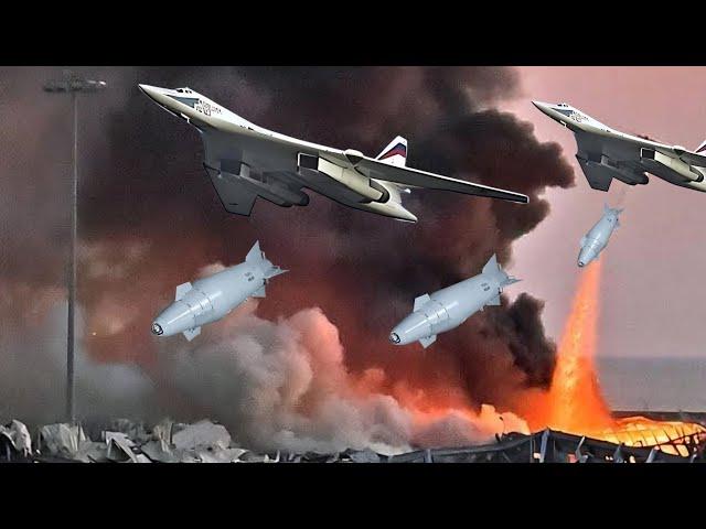 Horrible Moment! How Russian Fighter Jets Destroyed All the Trenches Full of Ukrainian Troops