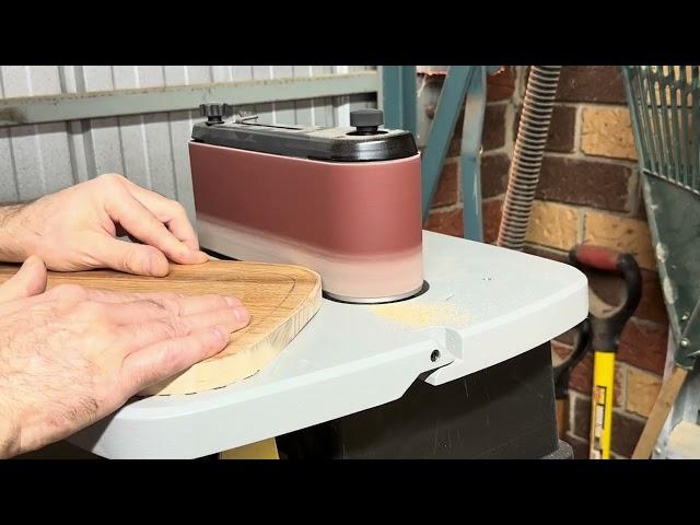 Using a Sherwood Oscillating Sander with Sherwood Dust Extractor from Timbecon for the first time