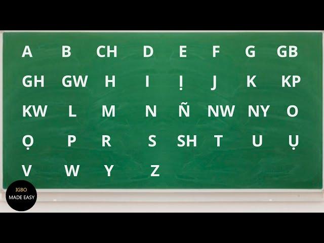 Learn the Igbo Language Alphabet: Full lesson (with examples and pronunciation)