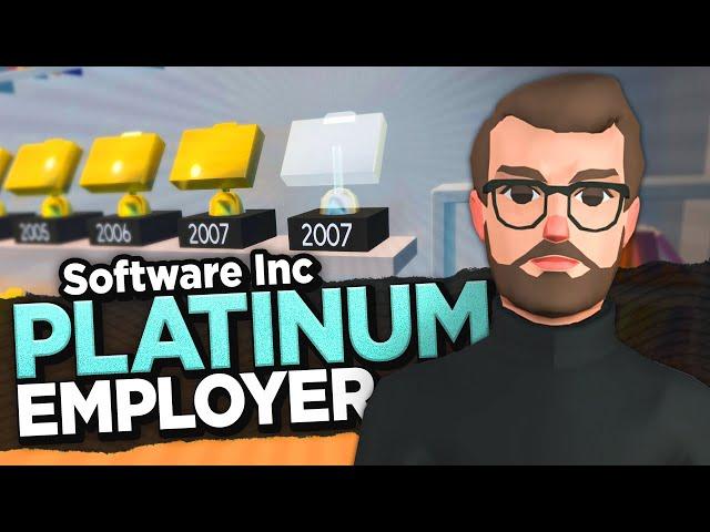 I got a PLATINUM AWARD! Best Employer for 5 Years! — Software Inc. (#10)