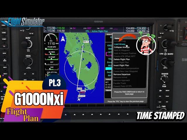 MSFS 2020 *Mastering the G1000Nxi Series Flight Plan Entry* Step-by-Step Guide ~ Easy to follow Pt.3