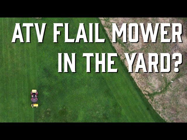 How well does the Rammy ATV Flail Mower do when mowing the yard?