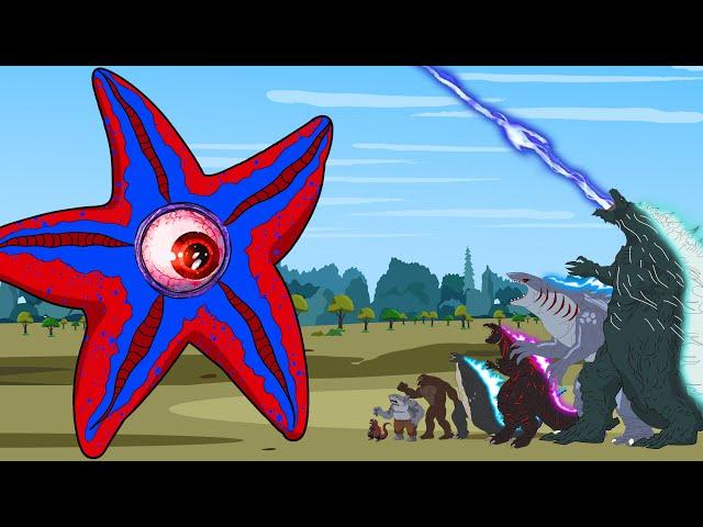 STARRO vs GODZILLA, KING SHARK : The Atomic Squad | Godzilla Cartoon Compilation