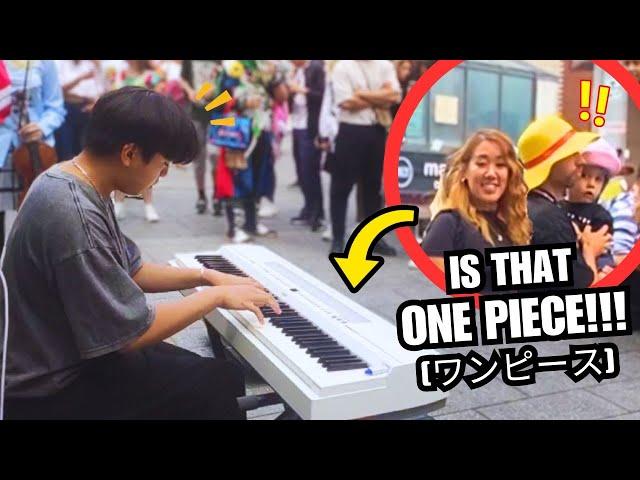 I play ONE PIECE on Piano in Public