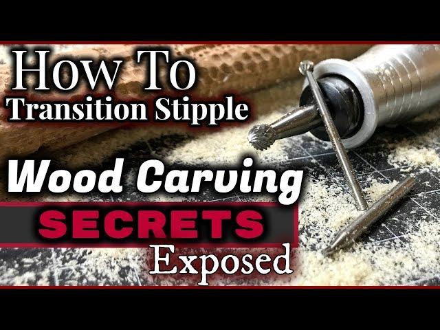 How To Wood Carve/Power Carve - Stippling Techniques