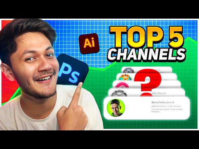 Top 5 YouTube Channels To Learn Graphic Design | Learn Graphic Design for FREE