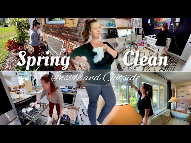 EPIC HOUSE CLEANING VIDEO! Inside and outside spring cleaning motivation clean with me