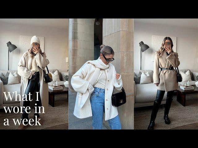 WHAT I WORE IN A WEEK | NEUTRAL WINTER OUTFITS