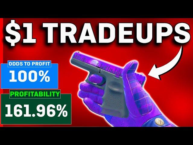 The MOST PROFITABLE Trade Ups In CS2 UNDER $1! (NO RISK)