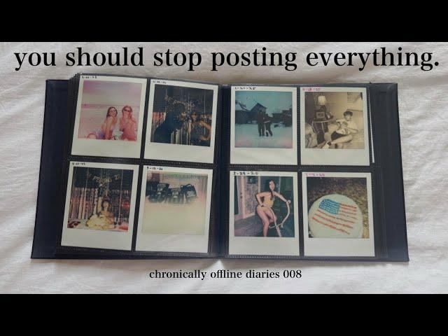 the importance of capturing memories you don't post | chronically offline diaries 008