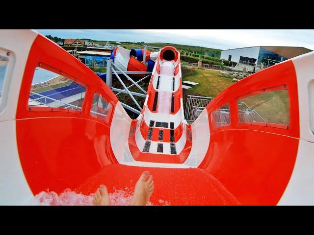 Insane WATER COASTER Slides Compilation (Uphill Slides) POVs