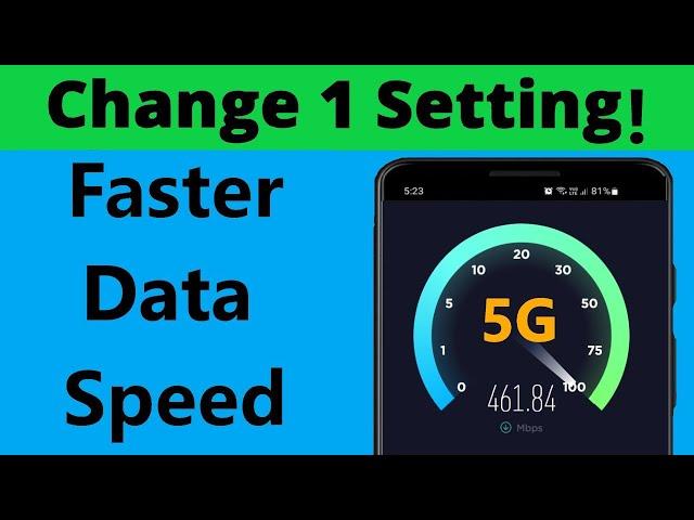 How to get Faster Mobile Data speed when you change a simple setting!! - Howotosolveit