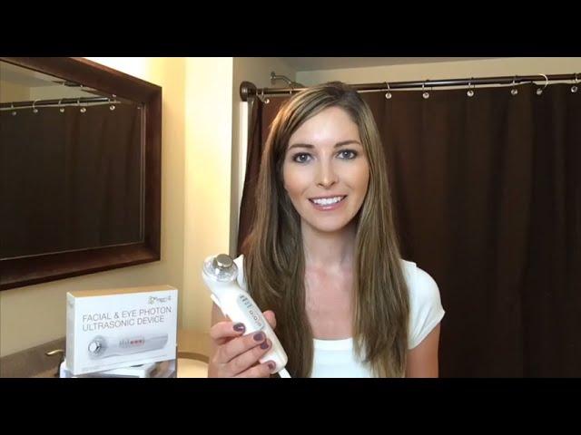 Project E Beauty Facial & Photon Ultrasonic Device Ultrasound Treatment Demo Review