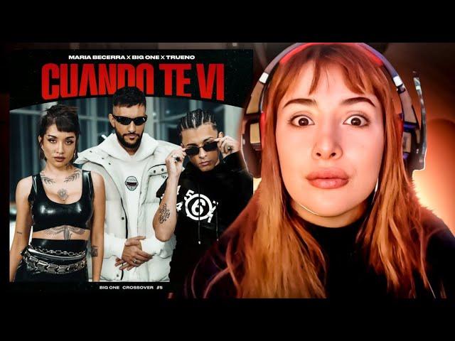 REACCIONANDO Maria Becerra, Trueno, Big One - Cuando Te Vi | CROSSOVER #5