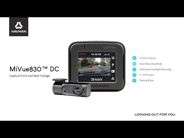 NAVMAN MiVue™830 Dual Camera Dashcam