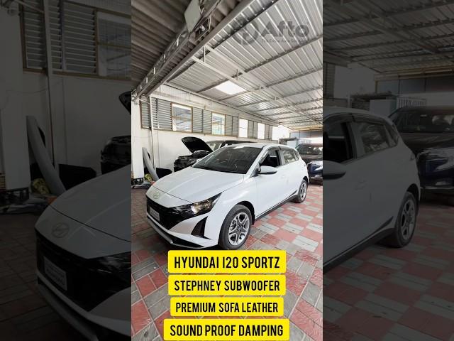 HYUNDAI I20 SPORTZ - Stephney Subwoofer | Premium Sofa Leather & Sound Proof Damping #afto #hyundai