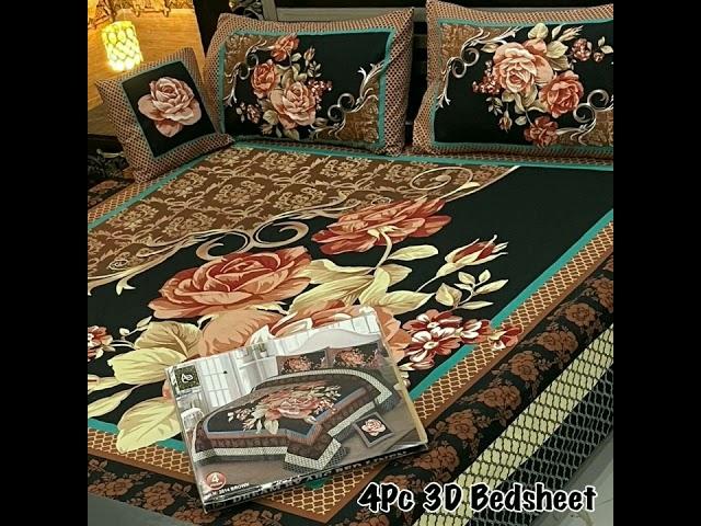 3D printed bed sheets available in price 3100 PKR.Contact no 0564814885 for order #gulahmed #alkaram