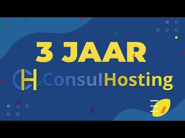 ConsulHosting bestaat 3 jaar