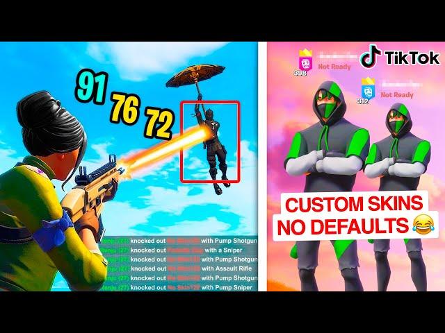 Trolling 100 TikTok Clans as a FAKE Default...