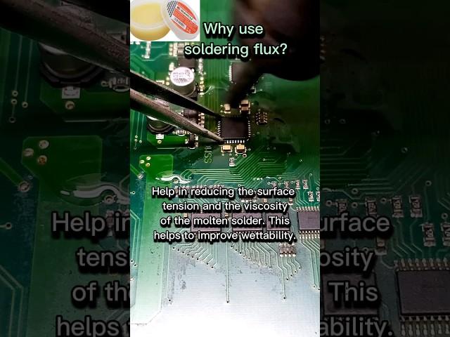 Why Should Soldering Flux be Used to Solder and Desolder SMD Components?