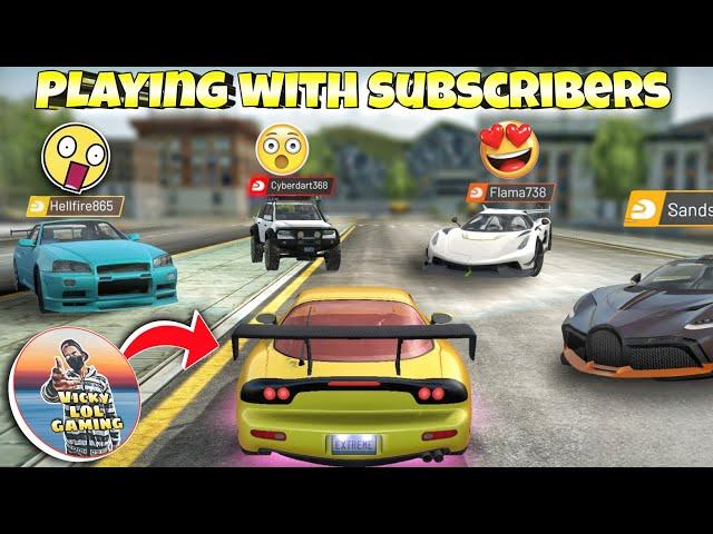 playing with subscribers||Multiplayer funny moments||Extreme car driving simulator||