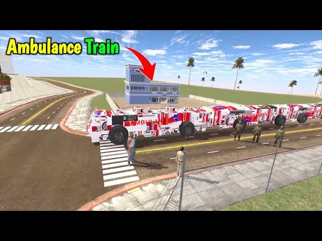 Franklin Made New Ambulance Train ll Indian Bike Driving 3d