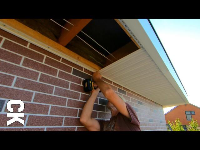 HOW TO FINISH ROOF EVETS WITH VINYL SOFITS!