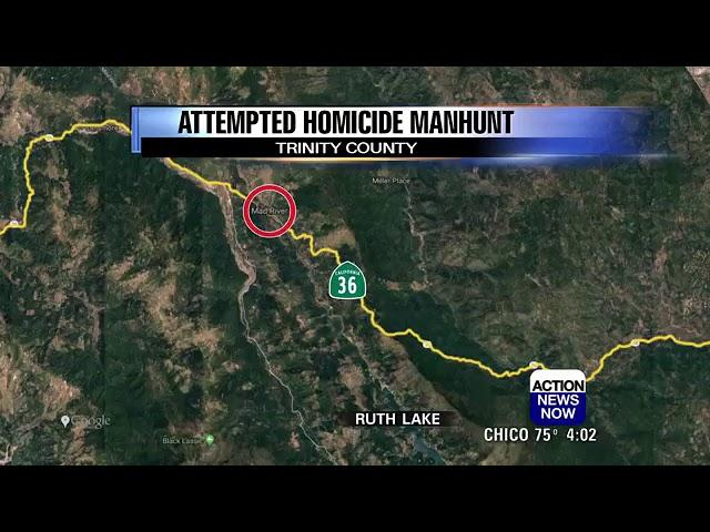 Authorities searching for Trinity County shooting suspect