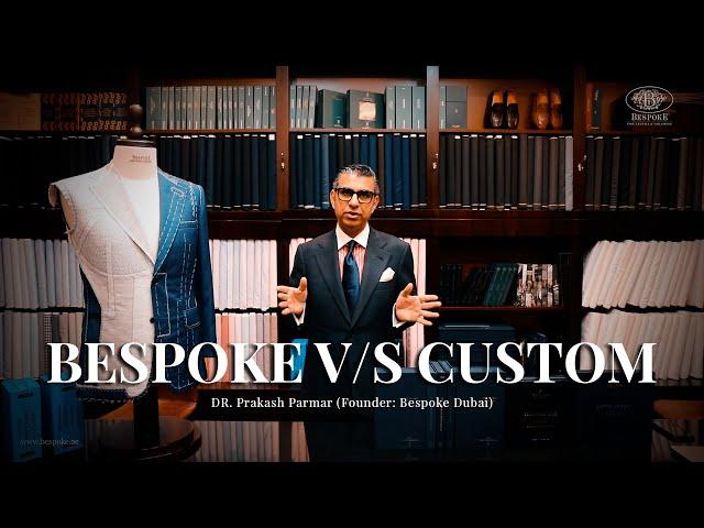 Bespoke v/s Custom Suit - No comparison - find out why! | PRAKASH PARMAR #bespoke #menfashion